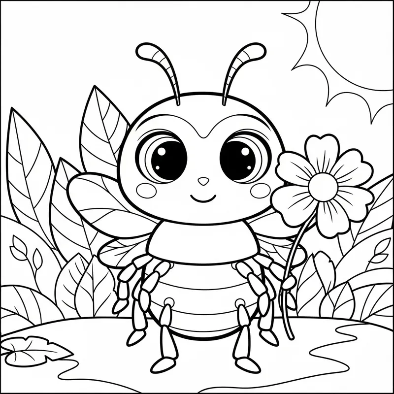 Free Bugger Coloring Page for Kids