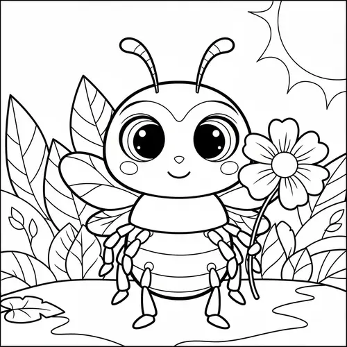 Free Bugger Coloring Page for Kids