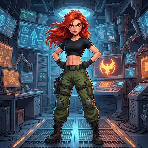 Kim Possible Inspired Animated Character