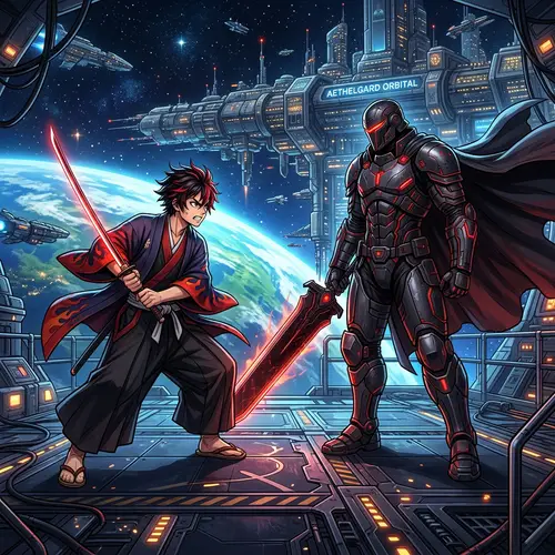 Tanjiro Kamado vs Darth Vader: Epic Battle on Death Star