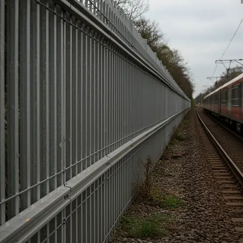 Final Fencing Work by Railway Track