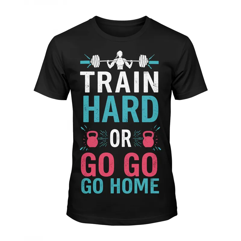 Empowering Women's Workout T-Shirt | Train Hard