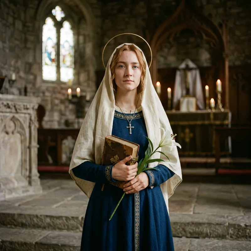Saoirse Ronan as Saint Dymphna - Photography Art Saoirse Ronan as Saint Dymphna - Photography Art