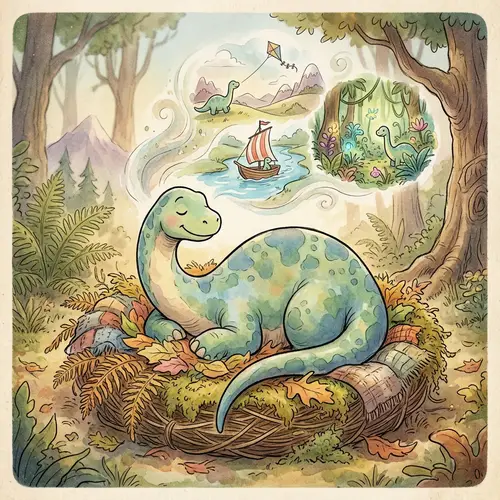 Dotty the Friendly Brontosaurus: Cozy Nests & Future Adventures