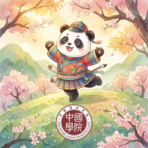 China National Academy Panda Mascot Logo Design