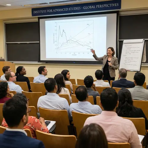 Diverse Adult Students Engaged in Educational Lecture