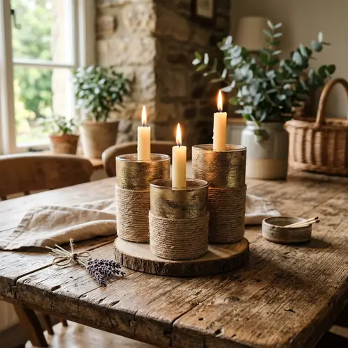 Elegant Candle Holders for Rustic Decor