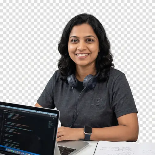 Confident South Asian Female Software Developer Avatar