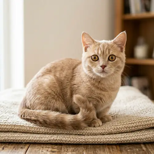 Adorable Tannish Munchkin Cat | Short-Legged Feline