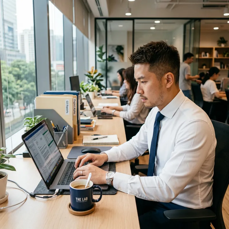 Jichangwook in the Office: Focused and Fashionable