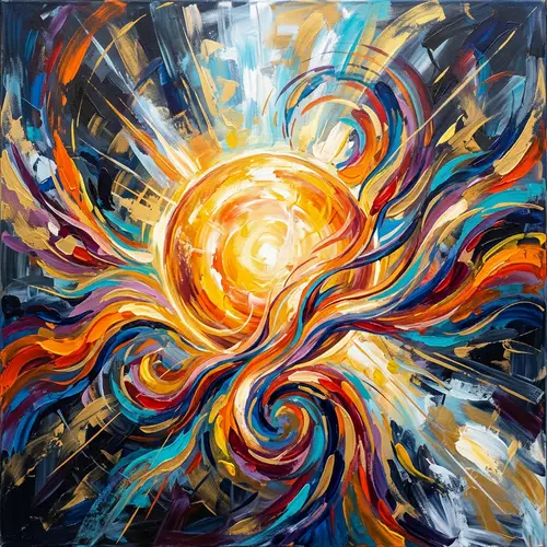 Empowerment Abstract Artwork: Strength & Determination