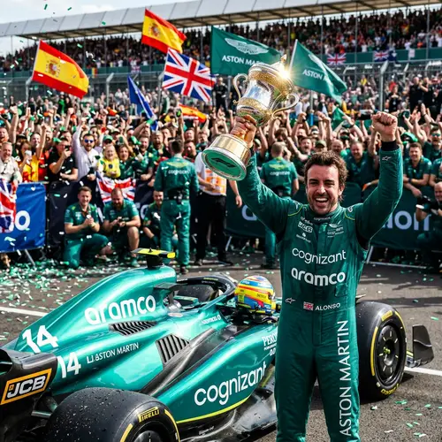 Aston Martin Formula 1 Race Car | Victory Celebration