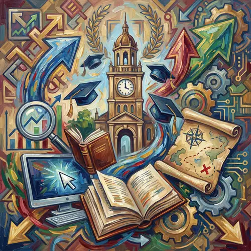 Vibrant University Collage: Celebrating Academic Excellence