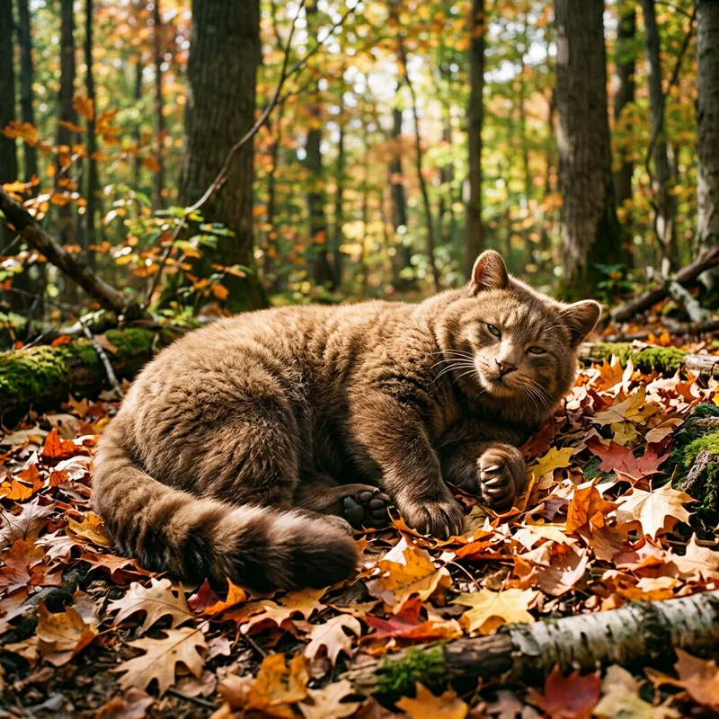 Beer Cat: Mythical Creature Enjoying Nature