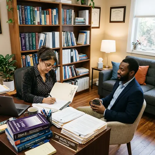 Professional Psychiatrists Consultation in Cozy Office Setting