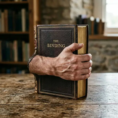 Wonder and Mystery: Unusual Book with Human Hand Scenario