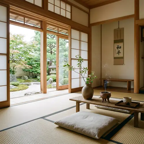 Tranquil Zen Environment with Minimalistic Design