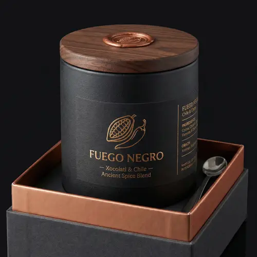 Professional Chile and Cocoa Product Packaging