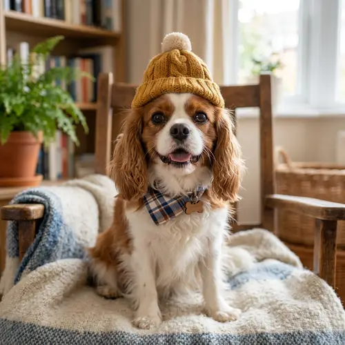 Adorable Dog in Hat - Cute & Friendly Companion