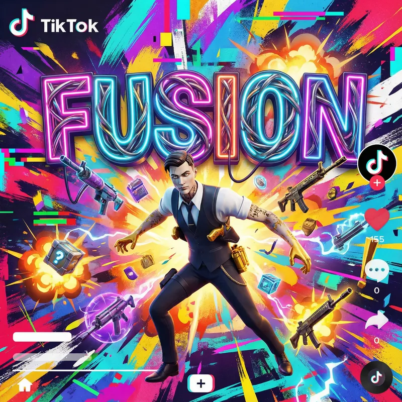 Creative TikTok Graphic for Fortnite Player Fusion