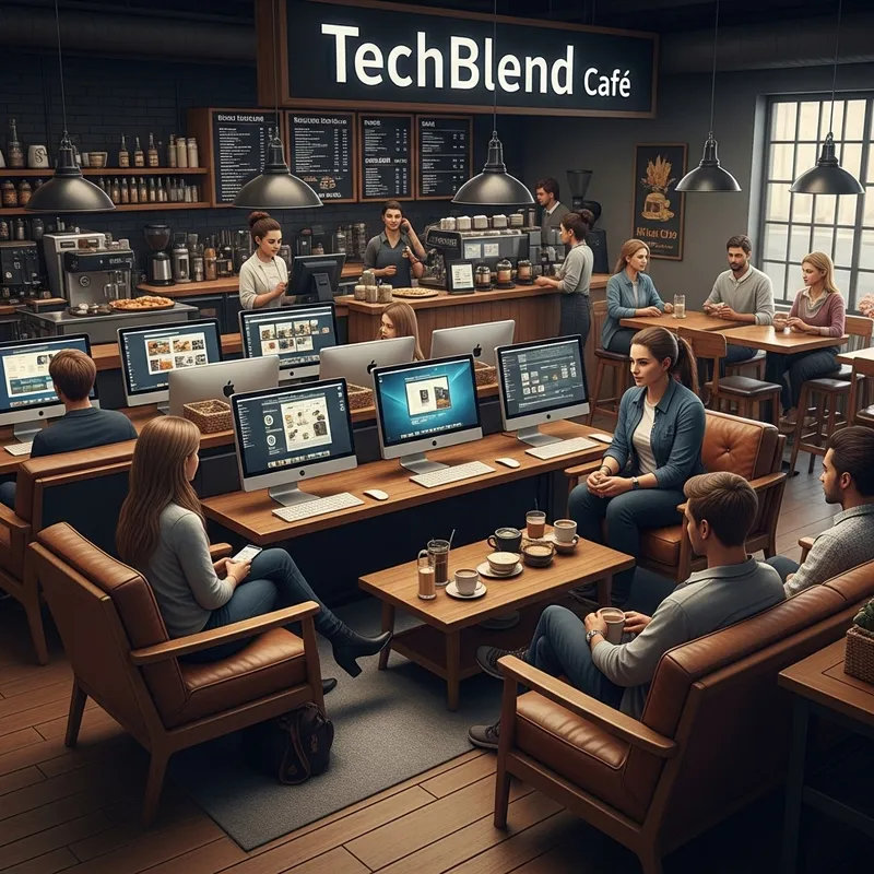 TechBlend Cafe: A Modern Coffee Experience