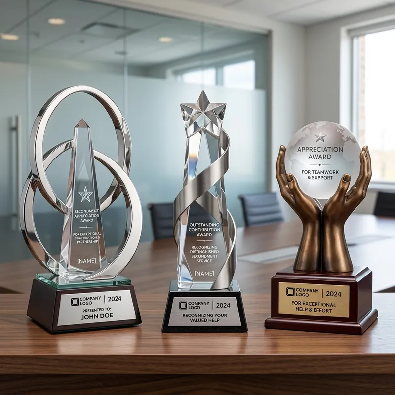 Unique Appreciation Trophy Designs for Secondees