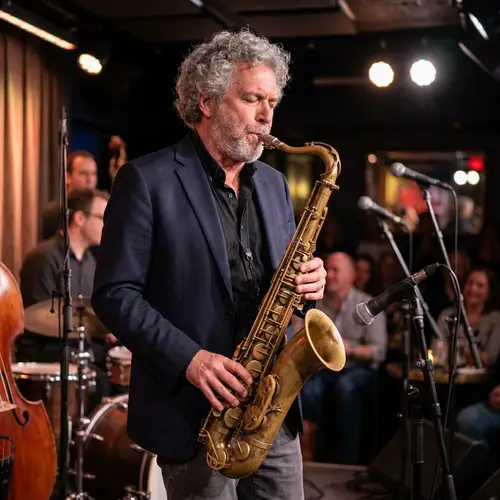 Person Playing Saxophone - Jazz Performance