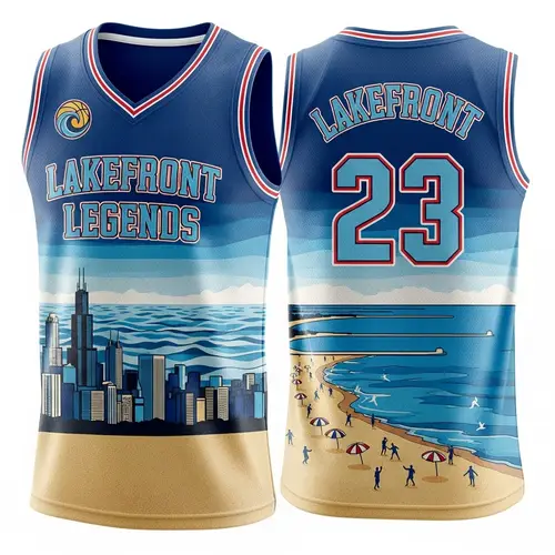 Lakefront Legends Basketball Jersey Design