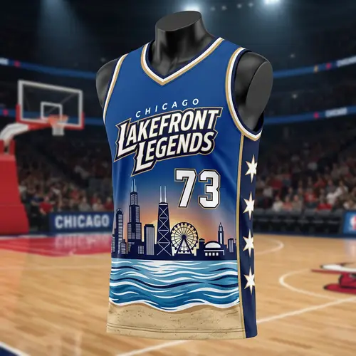 Lakefront Legends Basketball Jersey Design