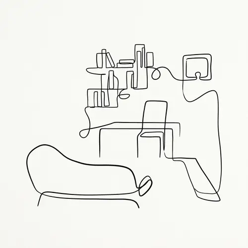 Minimalistic Psychologist's Office Art