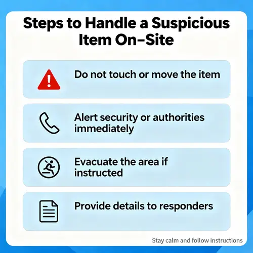 How to Handle Suspicious Items Found on Site