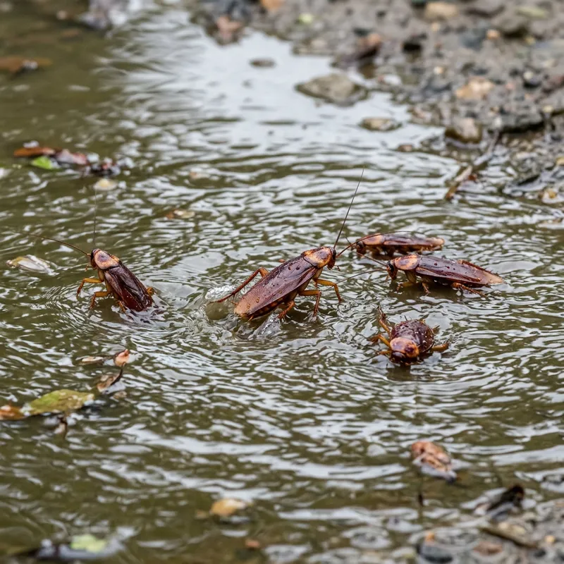 Roaches in Water: Survival Story Roaches in Water: Survival Story