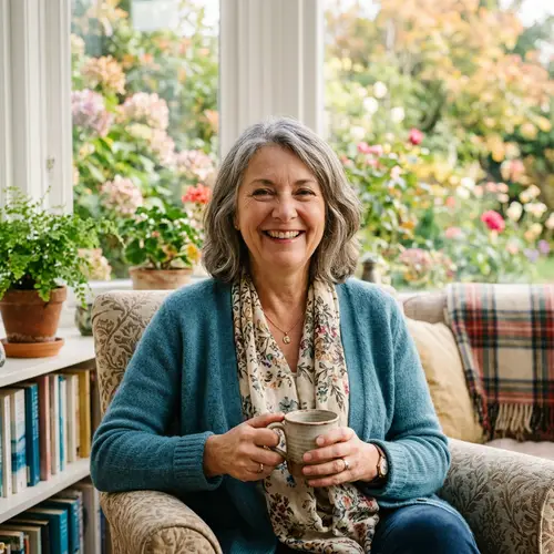 Charming Middle-Aged Lady Portrait