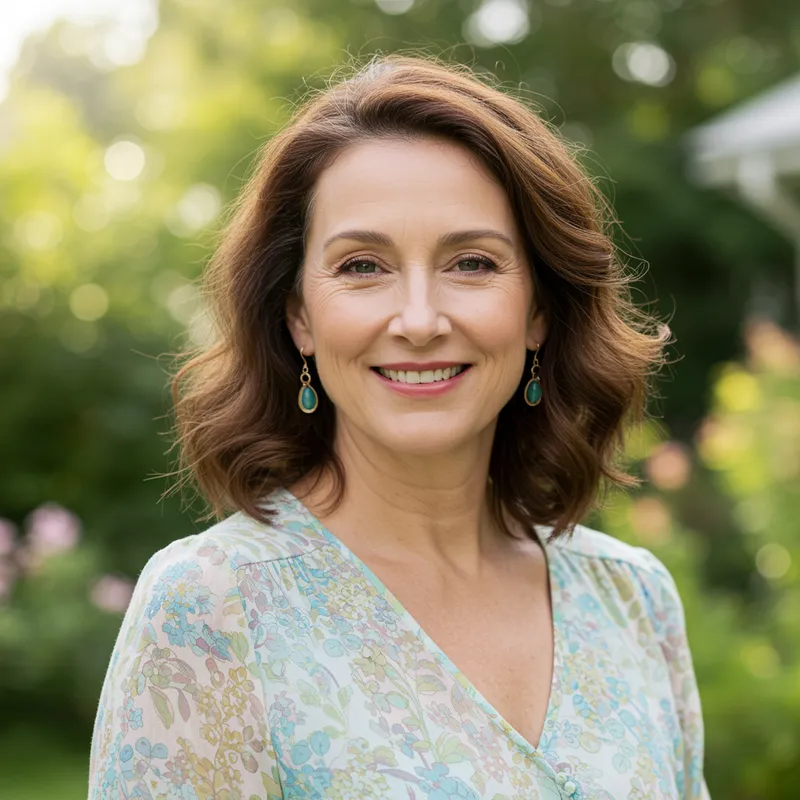 Charming Middle-Aged Lady Portrait