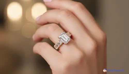 Elegant Ring on Lady's Hand - Fine Jewelry