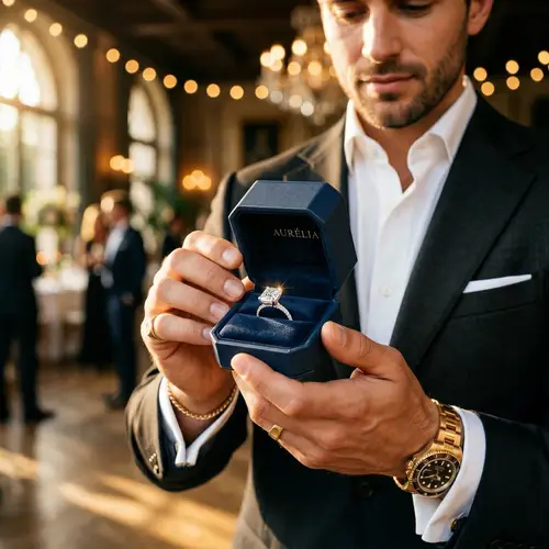 Cinematic Luxury Engagement Ring Moment