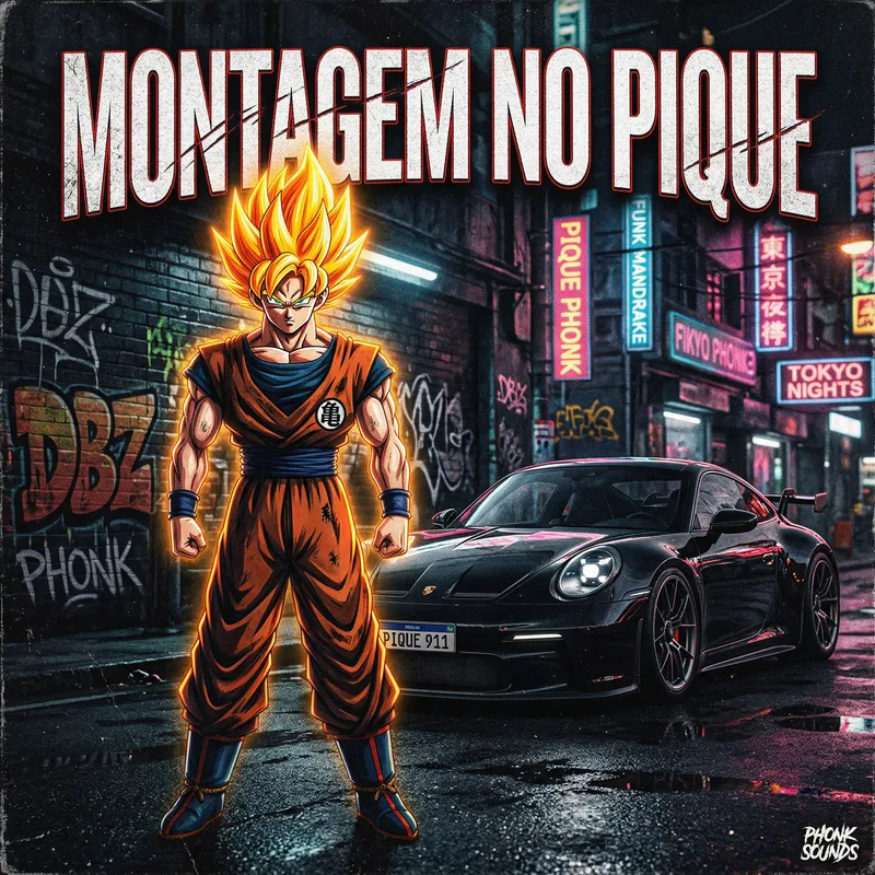 Goku Phonk Cover in Front of Porsche 911