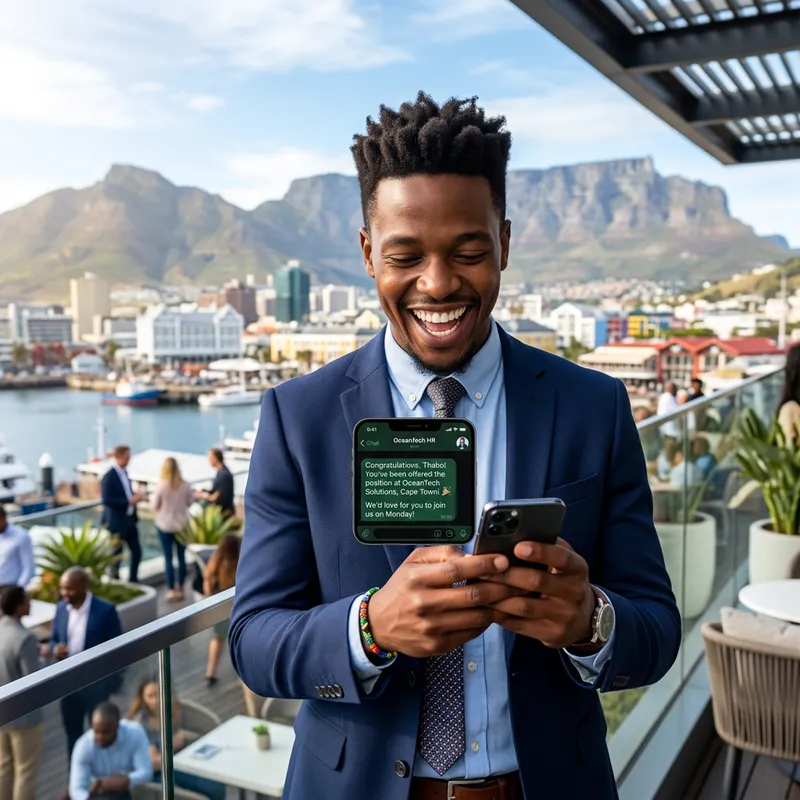 Excited Job Seeker in Cape Town: Opportunities Await