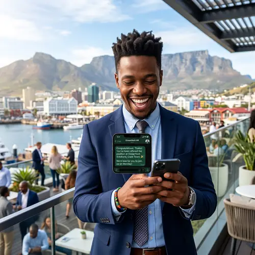 Excited Job Seeker in Cape Town: Opportunities Await
