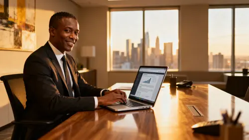 Confident South African Entrepreneur in Modern Office