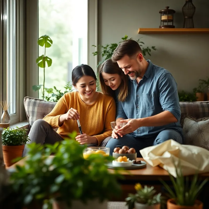 Married Couple Minding Their Household