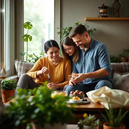 Married Couple Minding Their Household