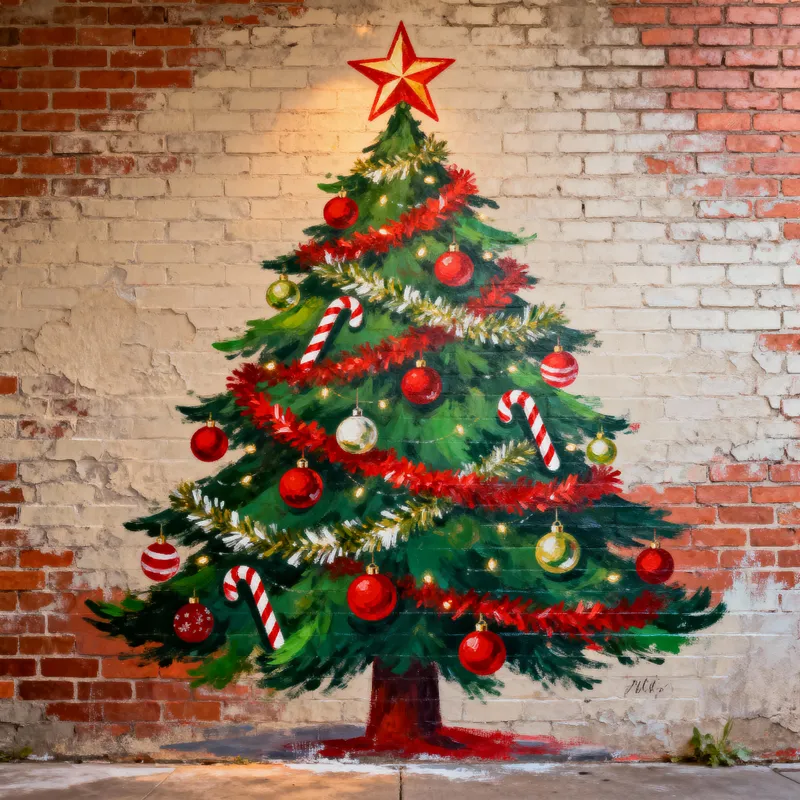 Christmas Tree on Walls: Festive Decor Ideas