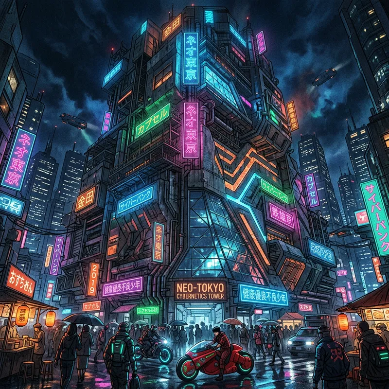 Neo-Retro Building Inspired by Akira