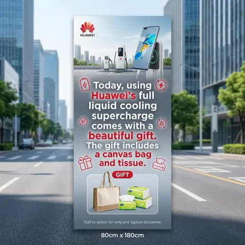 Huawei Full Liquid Cooling Supercharge: Gift with Canvas Bag & Tissue