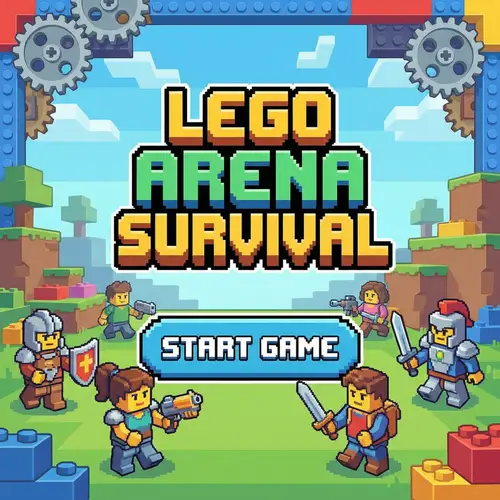 LEGO-Themed Start Game Background for Brotato Fans