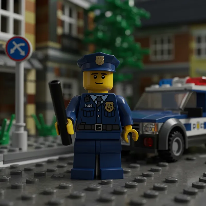 Lego Police Minifigure Image Generator