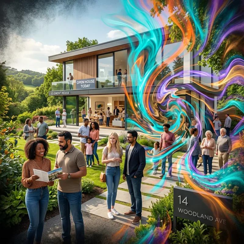 Contemporary Real Estate with Abstract Elements