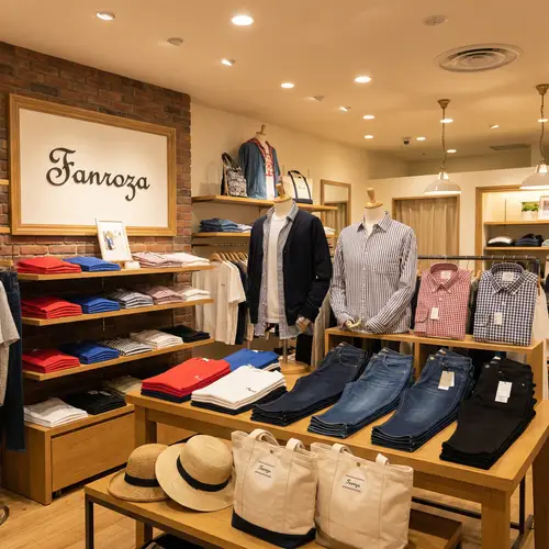 Fanroza: Stylish Clothing Collection in Red, Blue & White