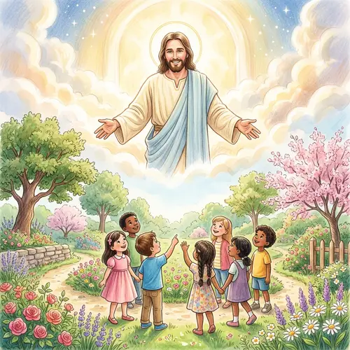 Jesus Welcomes Children: Child of God Drawing